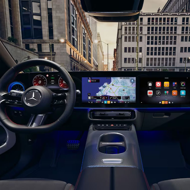 CLA shooting brake EQ interior