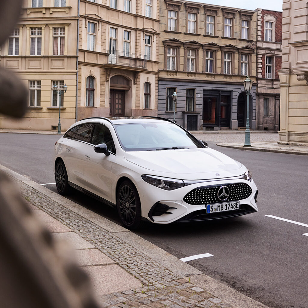 CLA shooting brake EQ rackvidd